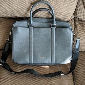 Coach Mens Slim Leather Briefcase